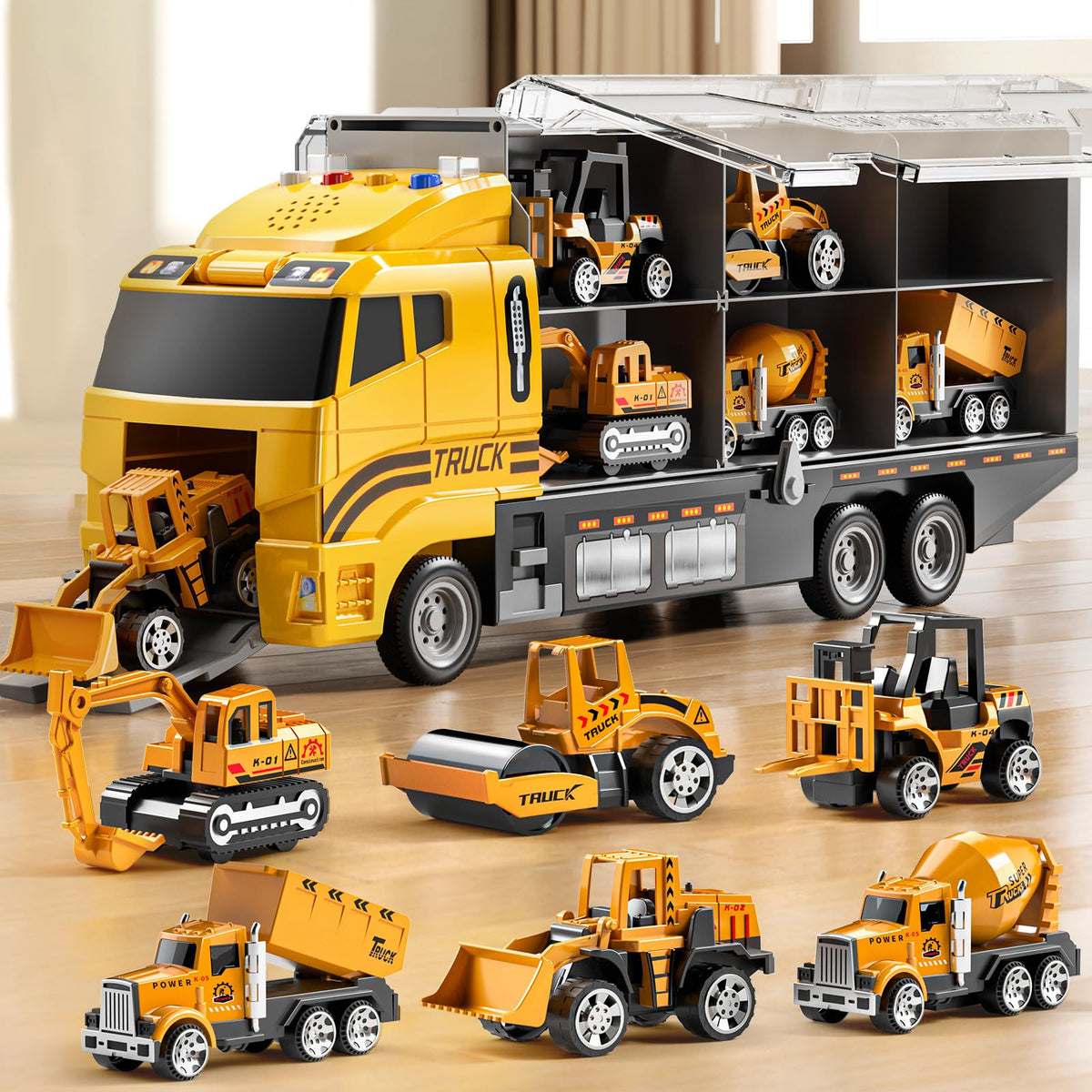 Die-Cast Construction Vehicle Set (6-piece)